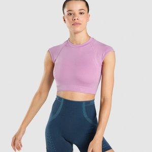 Gymshark Purple Apex Seamless Crop Top S